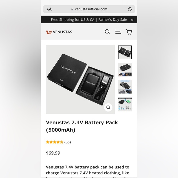 Venustas Other - Venustas 7.4 battery pack - New